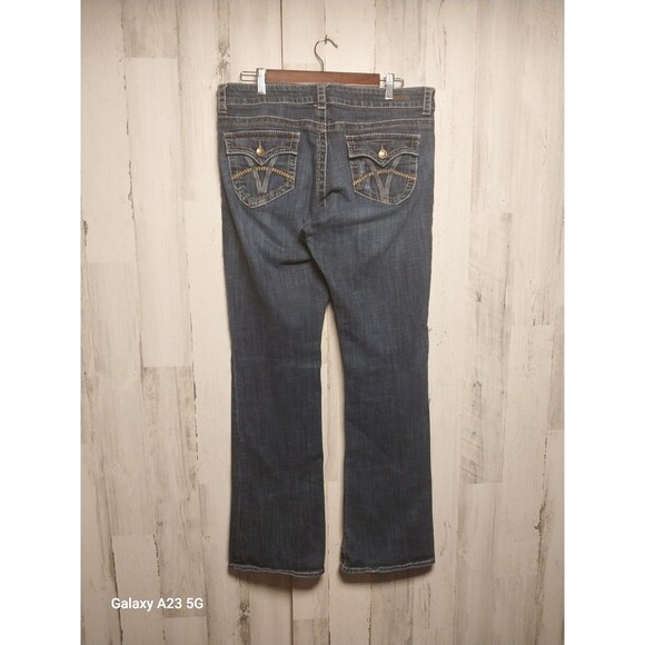 Kut From The Kloth Natalie High Rise Bootcut 12 Dark Wash Flap Pocket - Picture 4 of 10